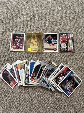 Vintage Basketball Trading Card Lot - Gold, Red, Black